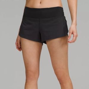 LULULEMON | Speed Up Low Rise Lined Short 2.5” | Black | Size 8